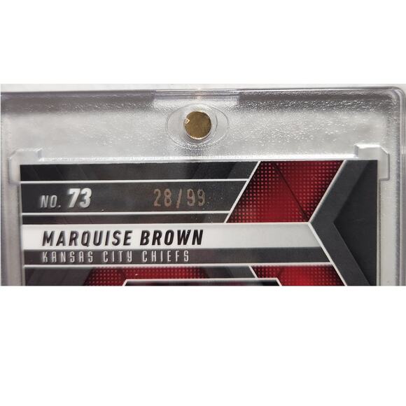 Panini Mosaic Blue Prizm Marquise Brown #73 Numbered 28/99 2025 NM - Picture 3 of 3